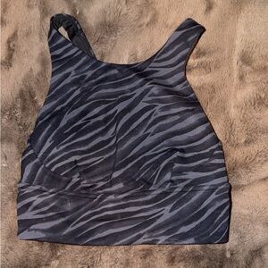 lululemon athletica Gray Zebra Pattern Tank Top Size 4